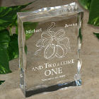 And Two Be Come One Keepsake Block